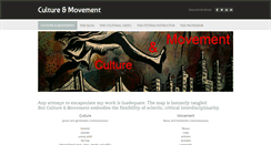 Desktop Screenshot of cultureandmovement.com